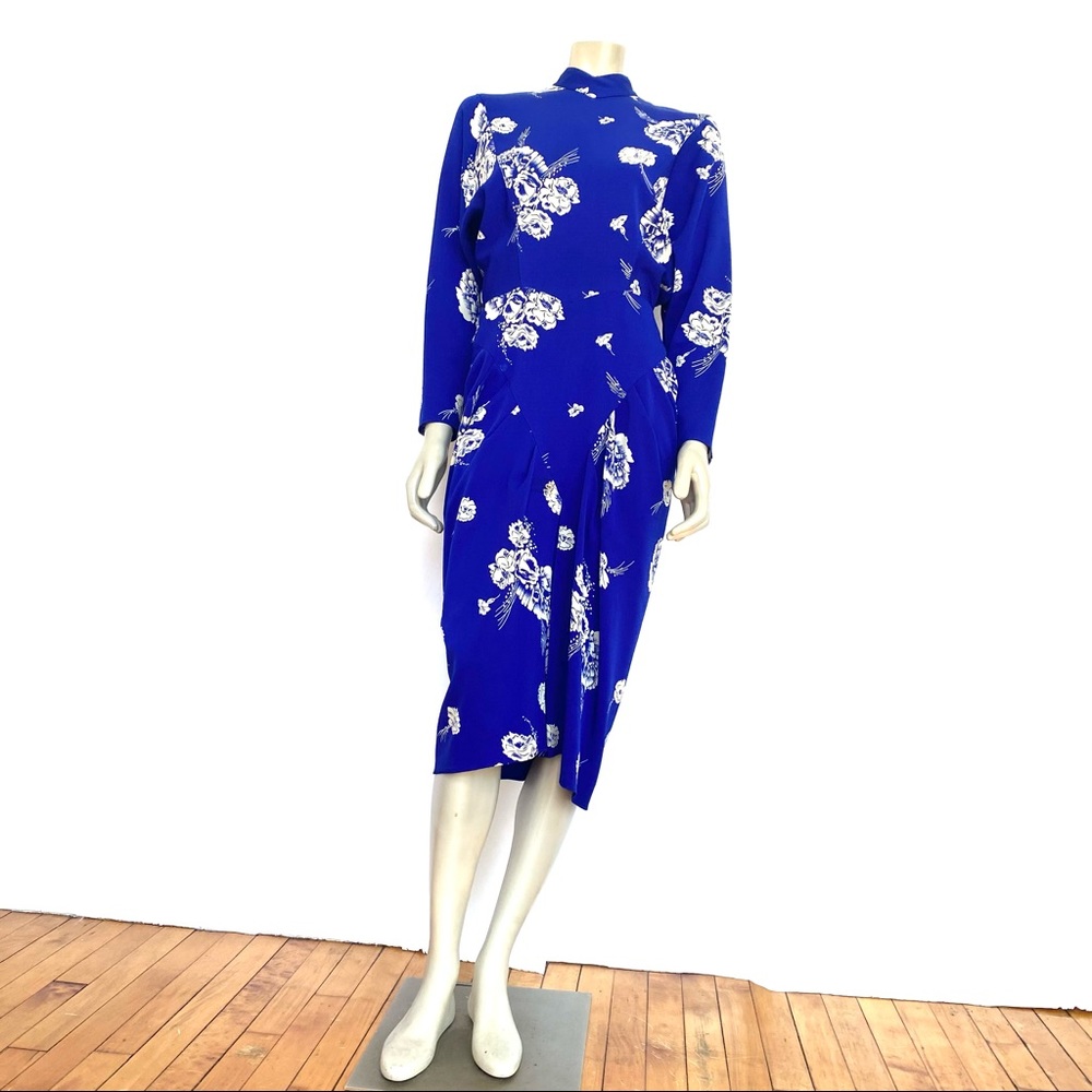 April Rain Vintage Japanese Style Print Dress